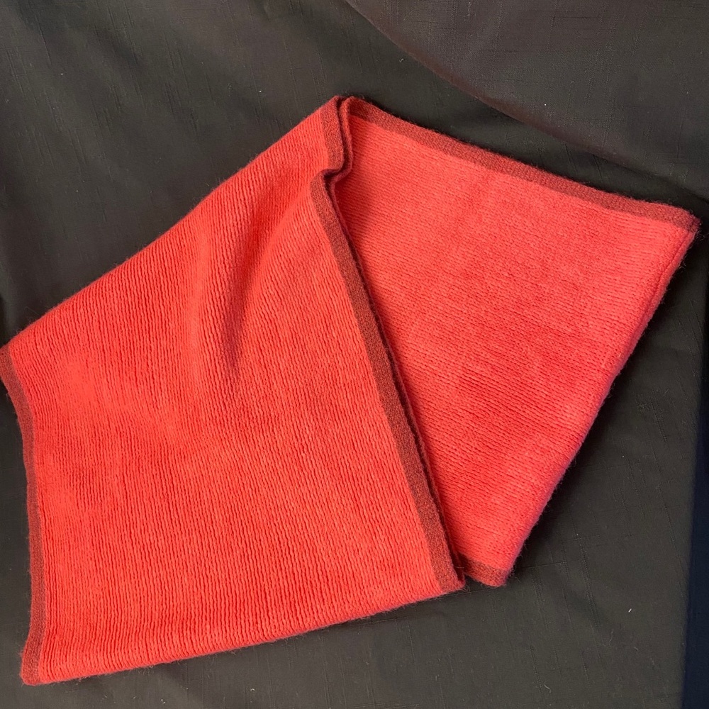 Coral infinity scarf